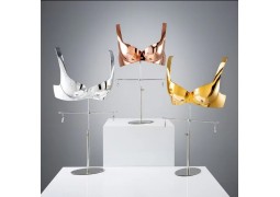 Стійка телескопічна,настільна, для білизни (висота 53-68см.золото)